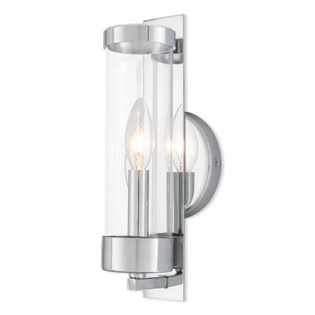Livex Lighting Castleton 1 Light Polished Chrome ADA Wall Sconce 10141-05